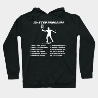 US Open Funny Tennis Addict 12-Step Program Hoodie